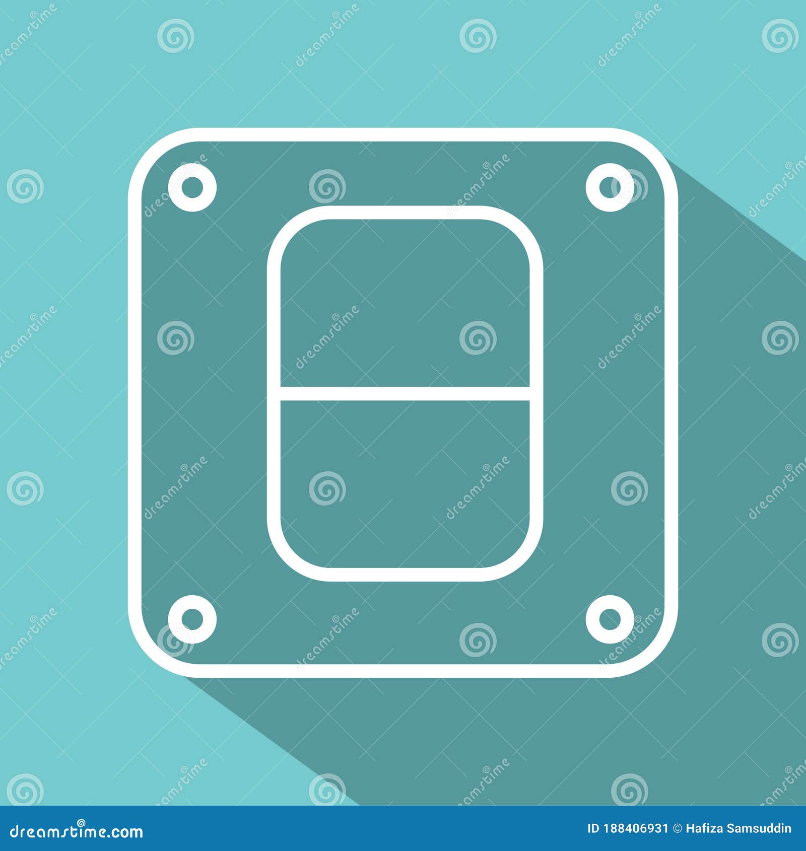 Power Switch. Vector Illustration Decorative Design Stock Vector