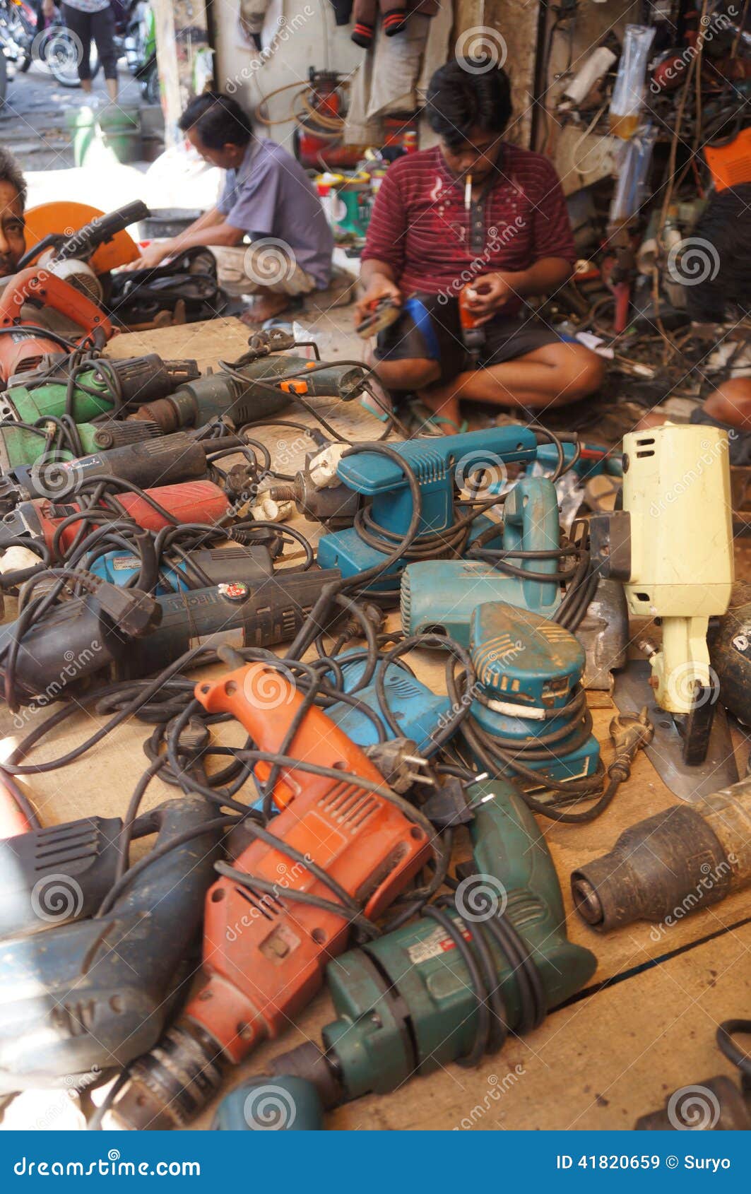 Power tools editorial stock image. Image of city, damaged 