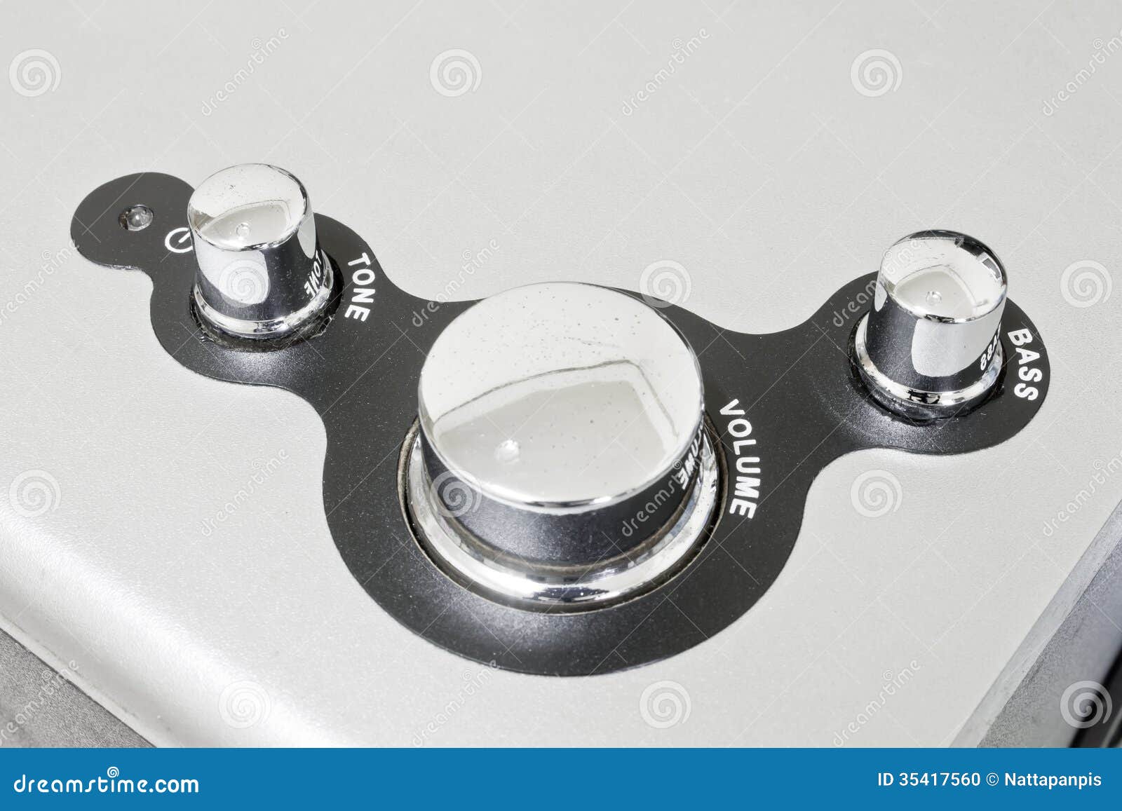 Power volume, bass, tone stock photo. Image of tuner 35417560