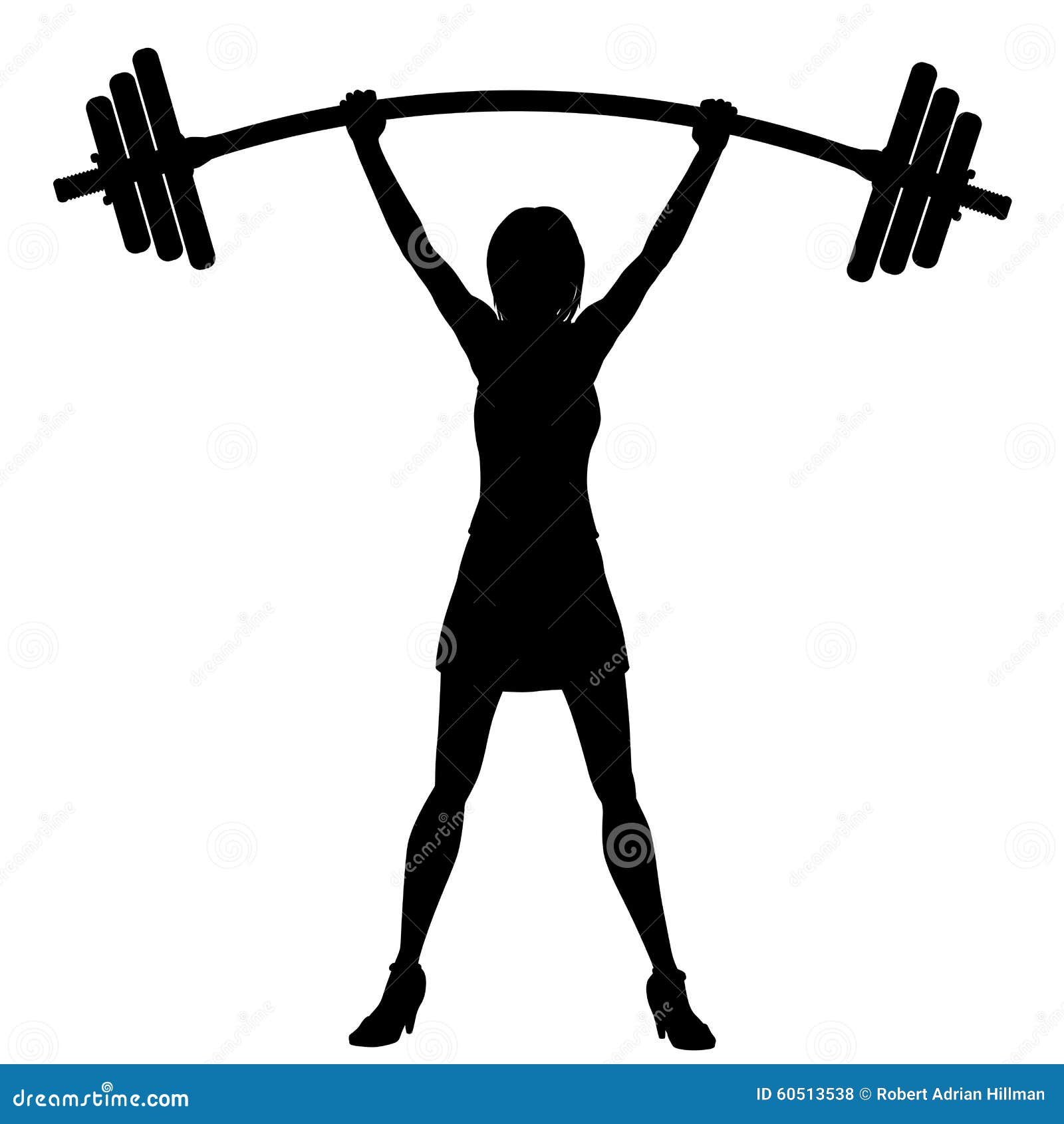 Download Power of woman stock vector. Illustration of weight ...