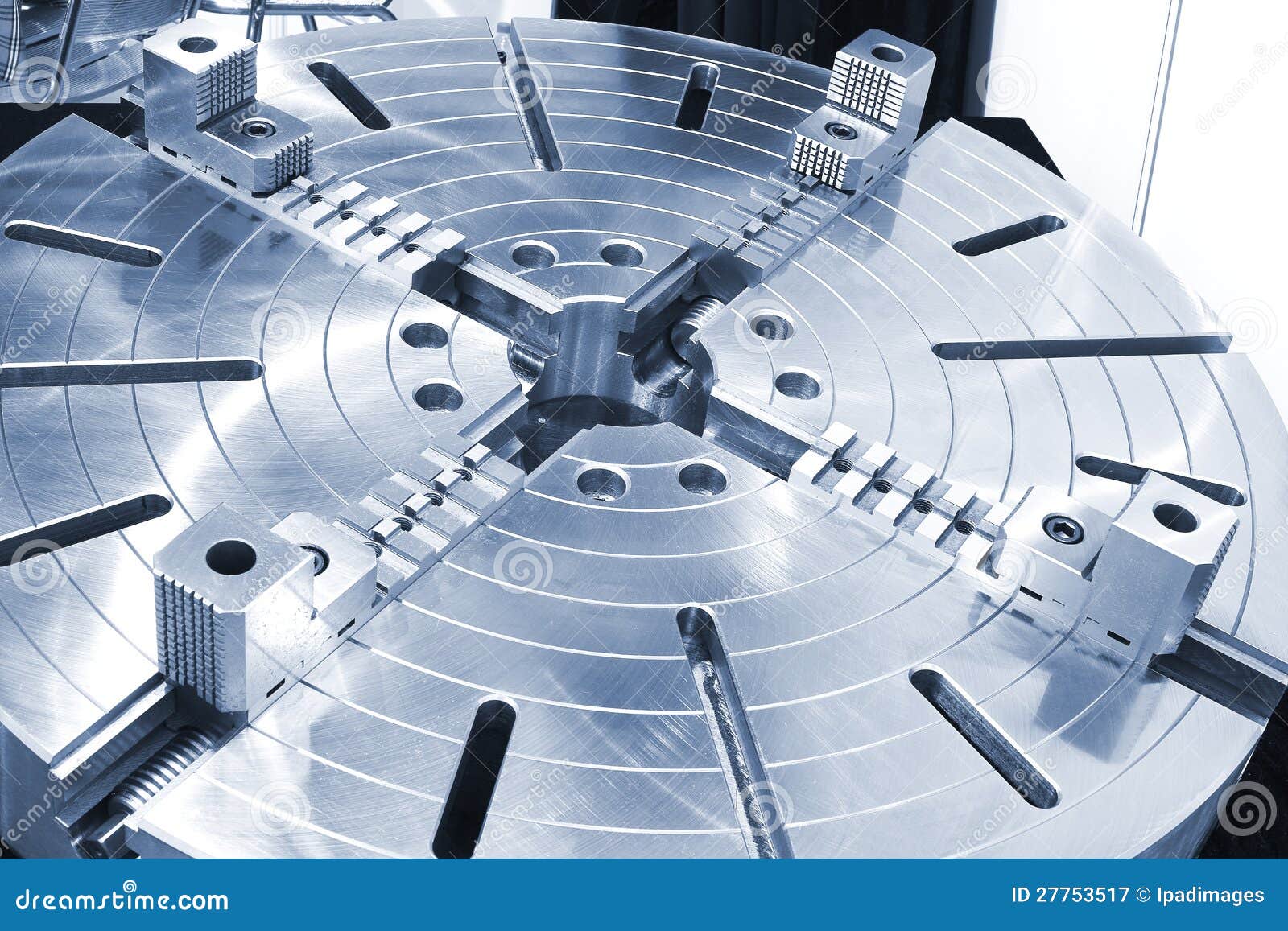 Powerful Industrial Equipment Rotary Table Stock Image Image of