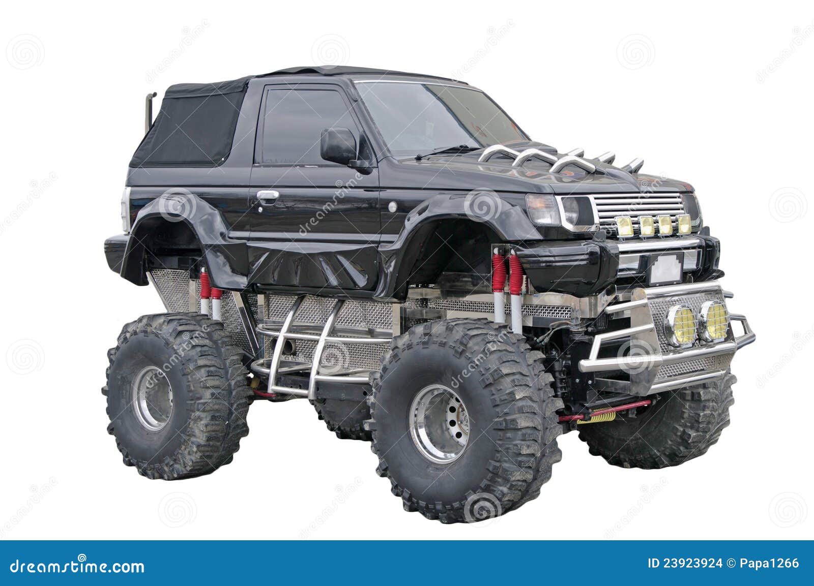 Powerful Off Road. Isolated on White. Stock Photo Image of transport