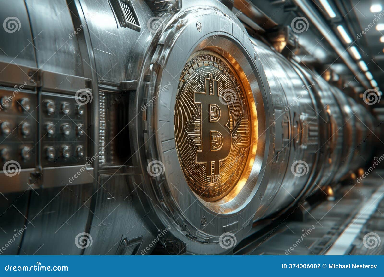 Powerful Server Generating Bitcoin Cryptocurrency in a Futuristic  Datacenter, Concept of Mining Farm Stock Photo - Image of mining,  electronic: 374006002