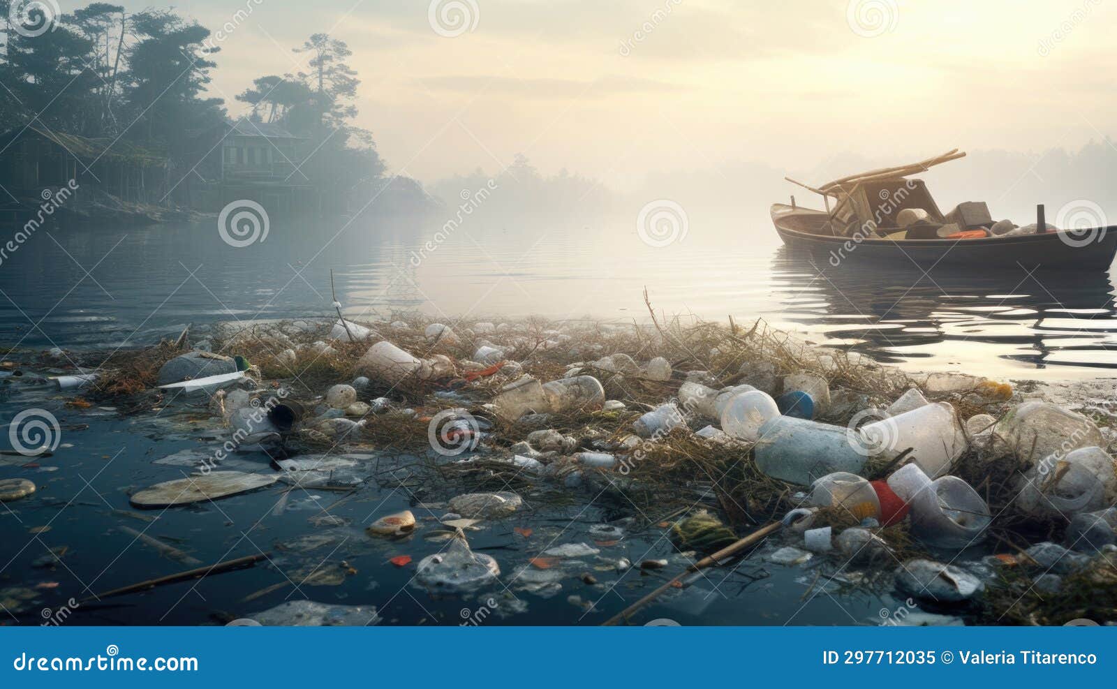 A Powerful Visual of Plastic Pollution Threatening the Balance of a