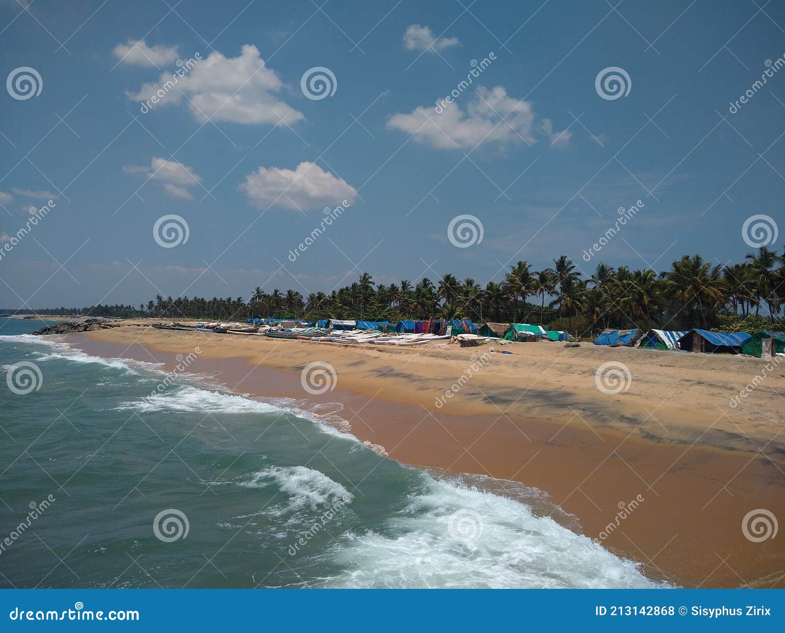 pozhikkara beach seascape view, kollam kerala