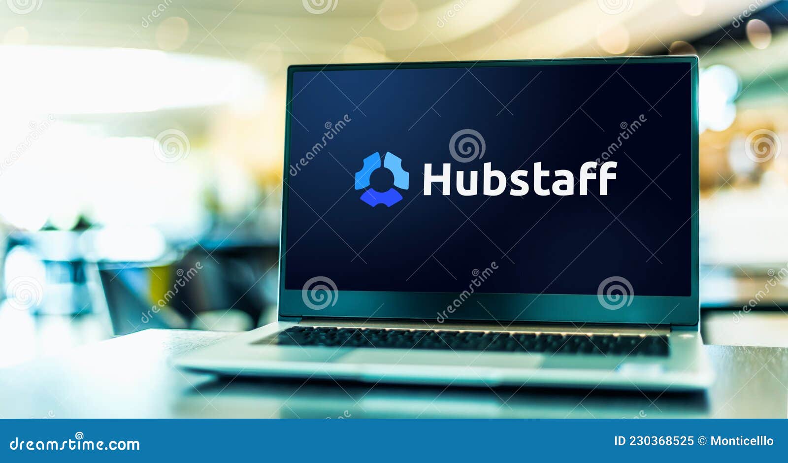 Laptop Computer Displaying Logo of Hubstaff Editorial Image Image of