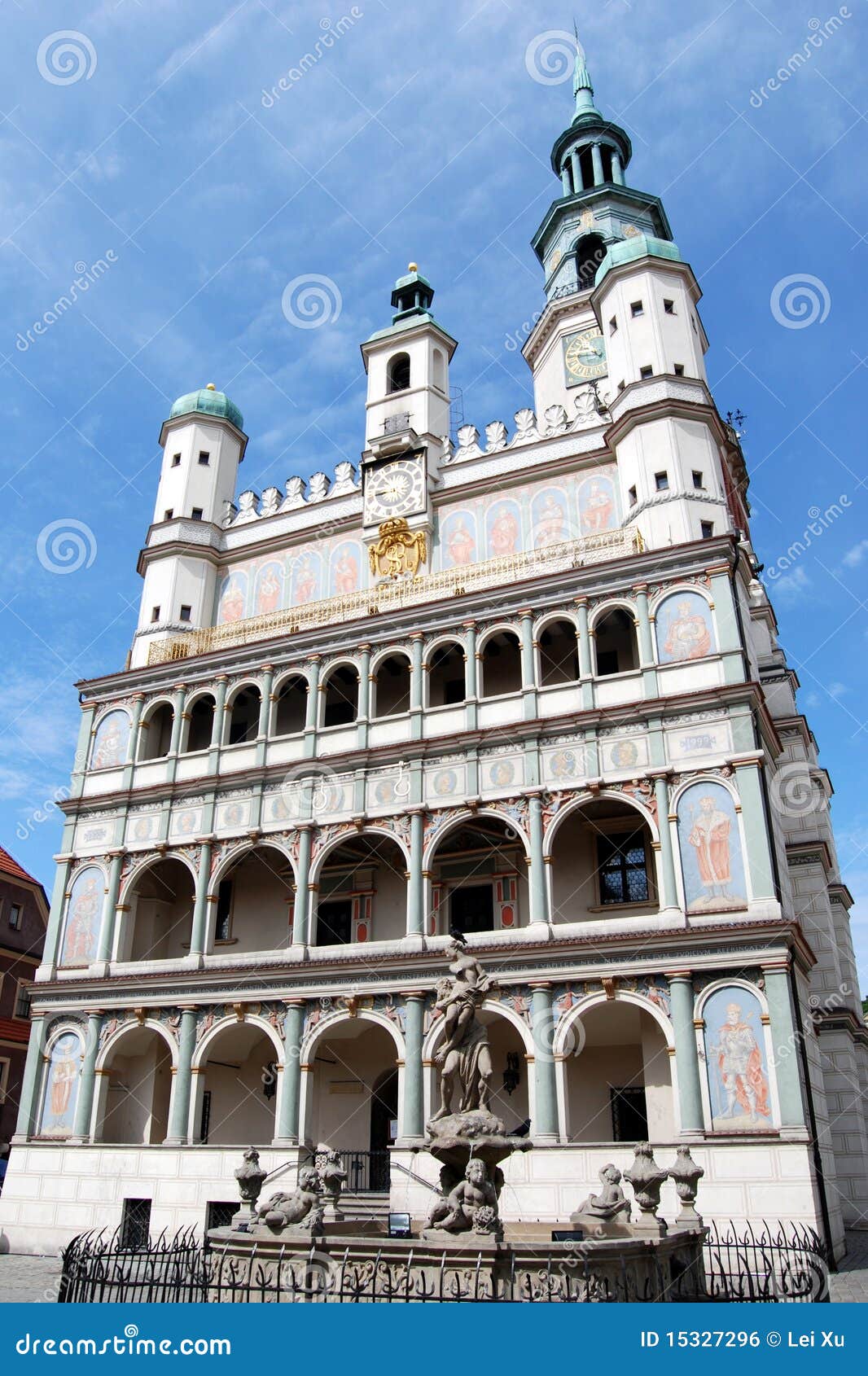 poznan, poland: 16th century town hall