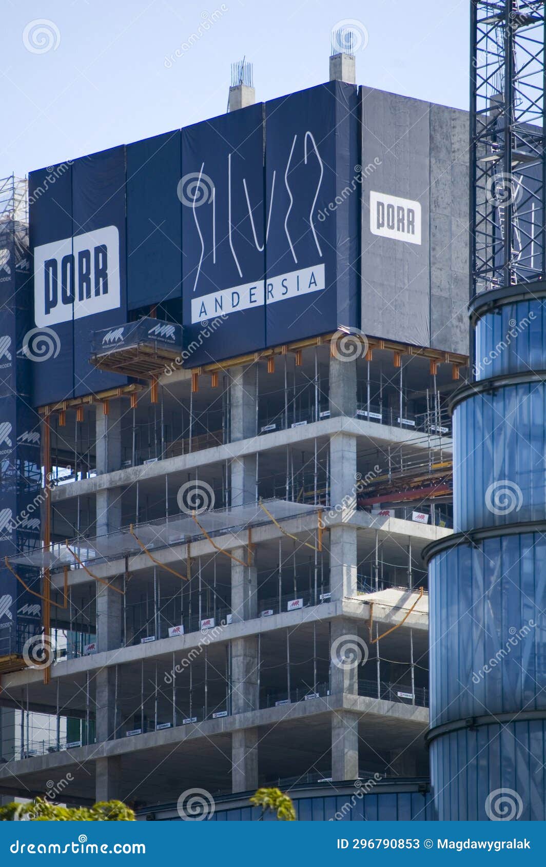 Poznan, Poland 14 August 2023 Construction of Andersia Silver