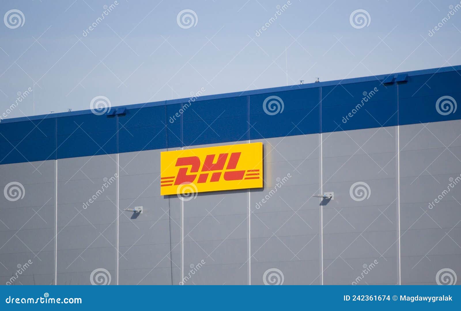 Poznan, Poland - February 13th 2022:: DHL Business Facade with Logo ...