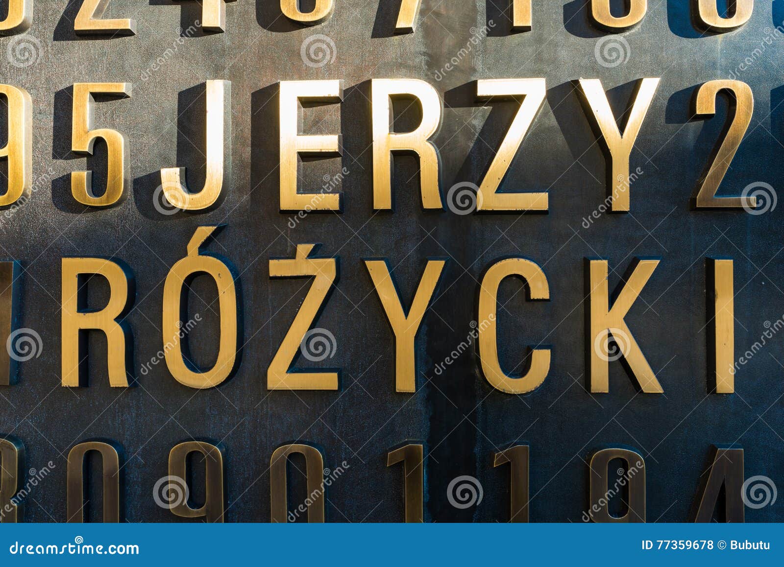 Poznan, POLAND September 06, 2016 Monument of Polish Cryptologists