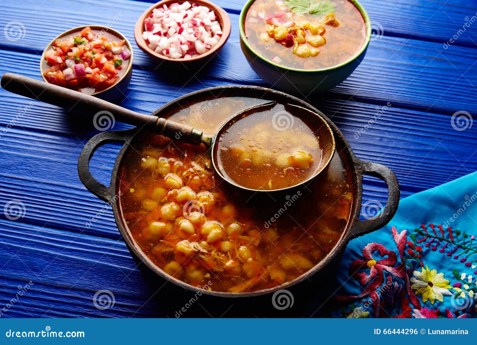 pozole with mote big corn stew from mexico