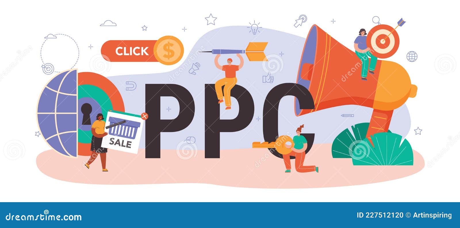 ppc typographic header. pay per click manager, contextual