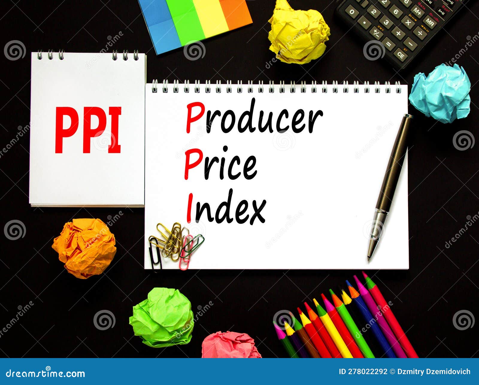 PPI Producer Price Index Symbol. Concept Words PPI Producer Price Index ...