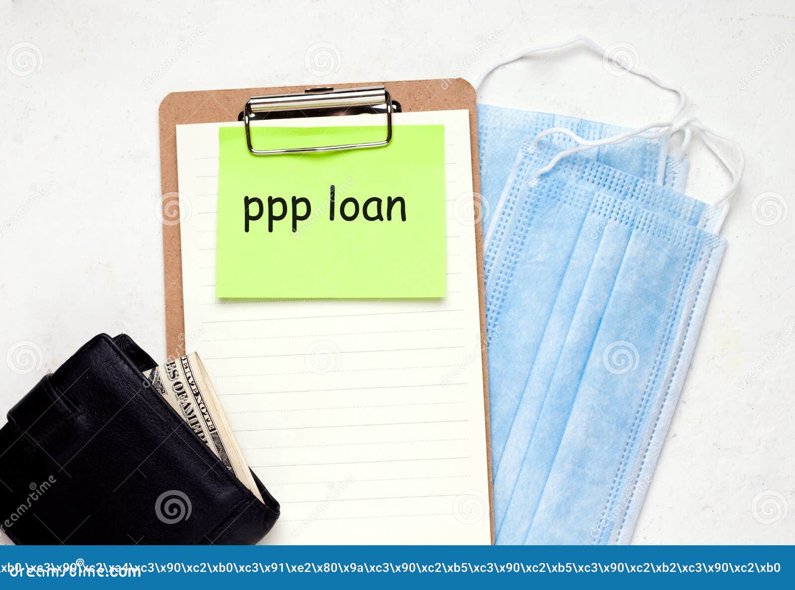 PPP Loan Salary Protection Program Concept. Stock Photo Image of