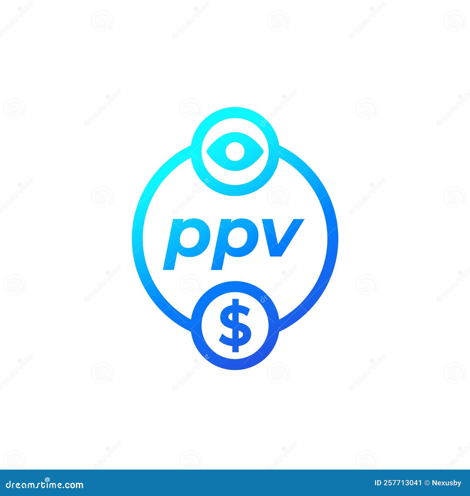Ppv Icon, Pay Per View Vector Stock Vector Illustration of online