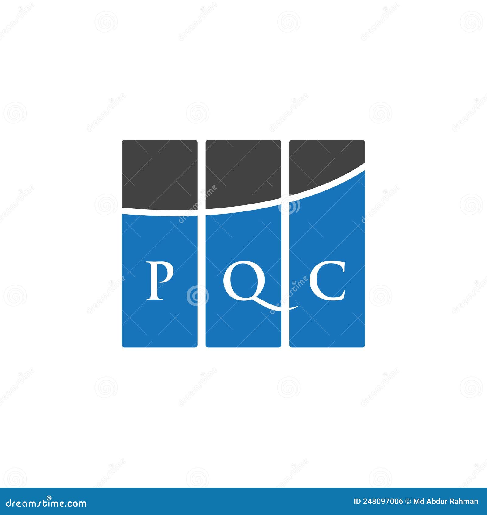 pqc letter logo  on white background. pqc creative initials letter logo concept. pqc letter .pqc letter logo  on
