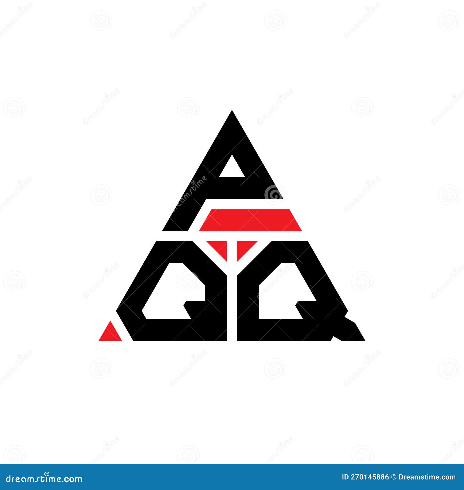 pqq triangle letter logo  with triangle . pqq triangle logo  monogram. pqq triangle  logo template with red
