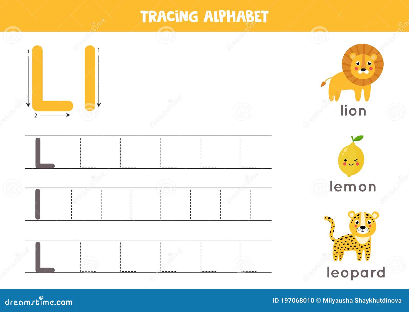 Jogo educativo para prática de caligrafia infantil com letras minúsculas k  para planilha imprimível de kiwi