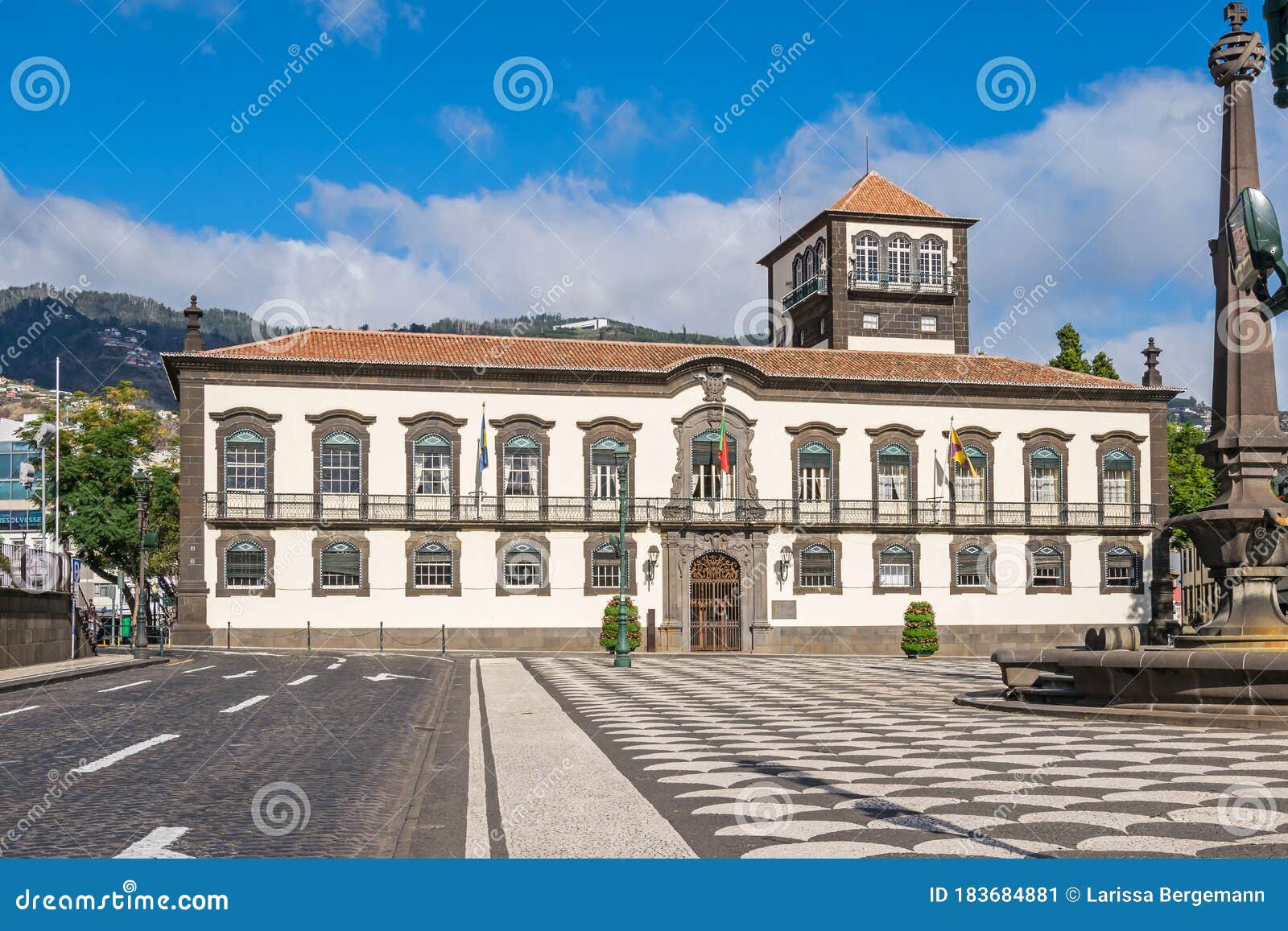 praca do municipio with the town hall in funchal, madeira