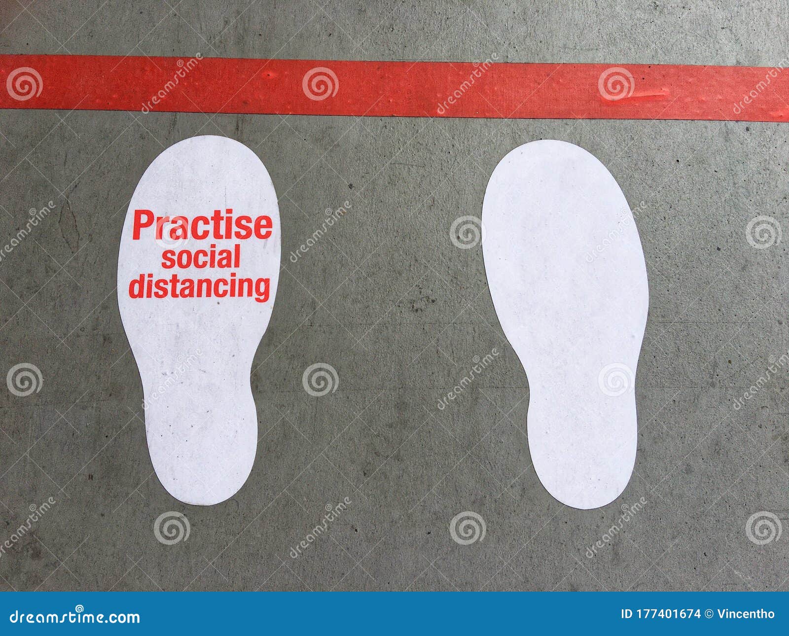 practice social distancing footsteps steps feet coronavirus covid 19 poster print