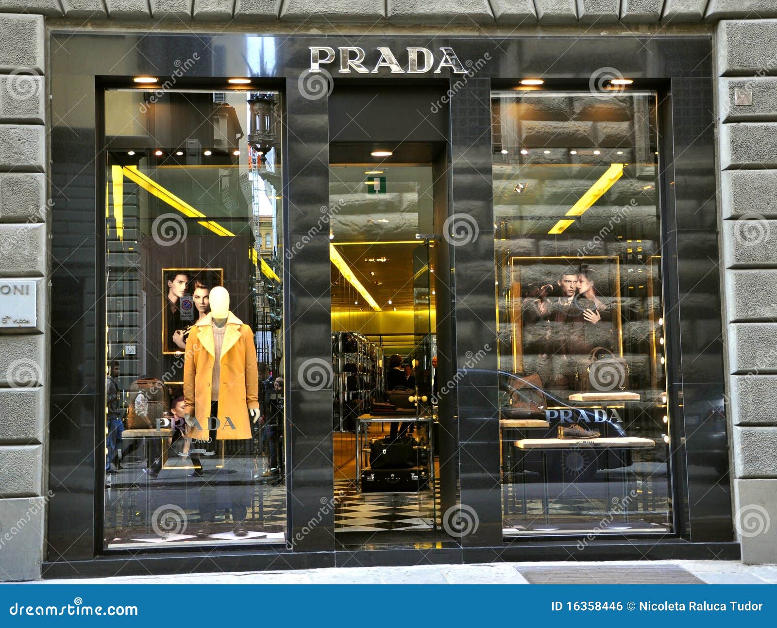 Prada Fashion Store in Italy Editorial Photo Image of florence