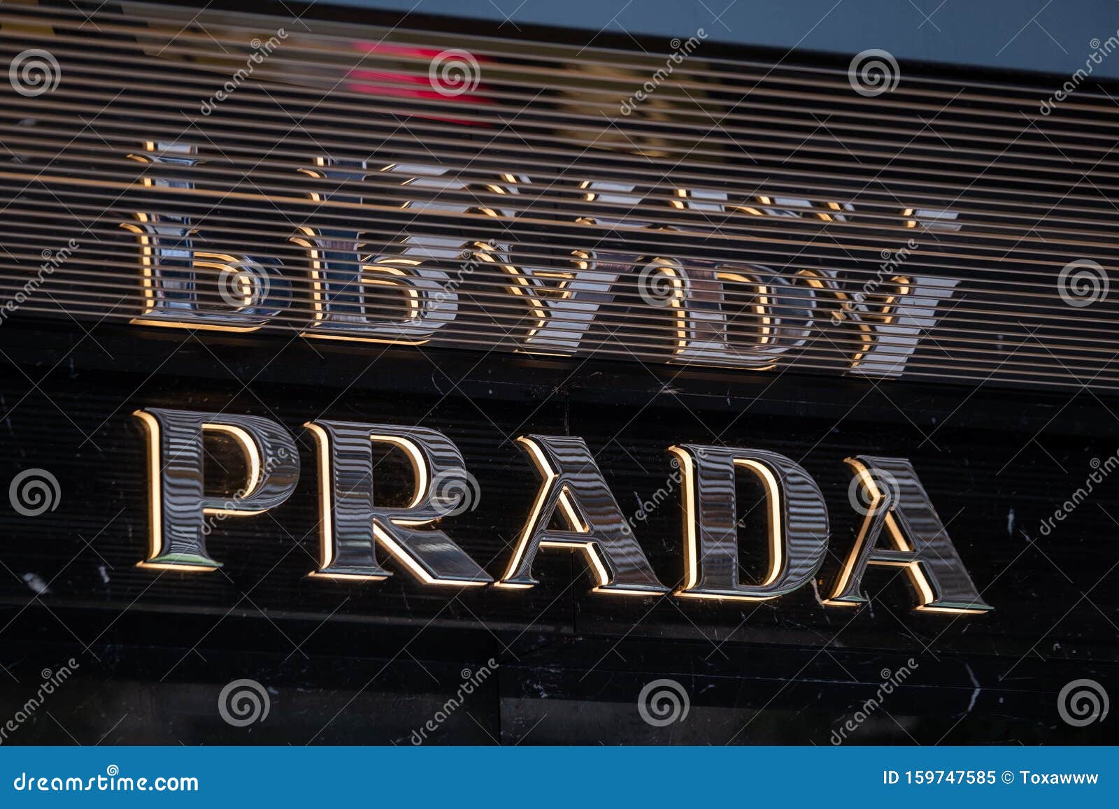 Prada Logo at the Brand Store Facade Editorial Image - Image of luxury,  embleme: 159747585
