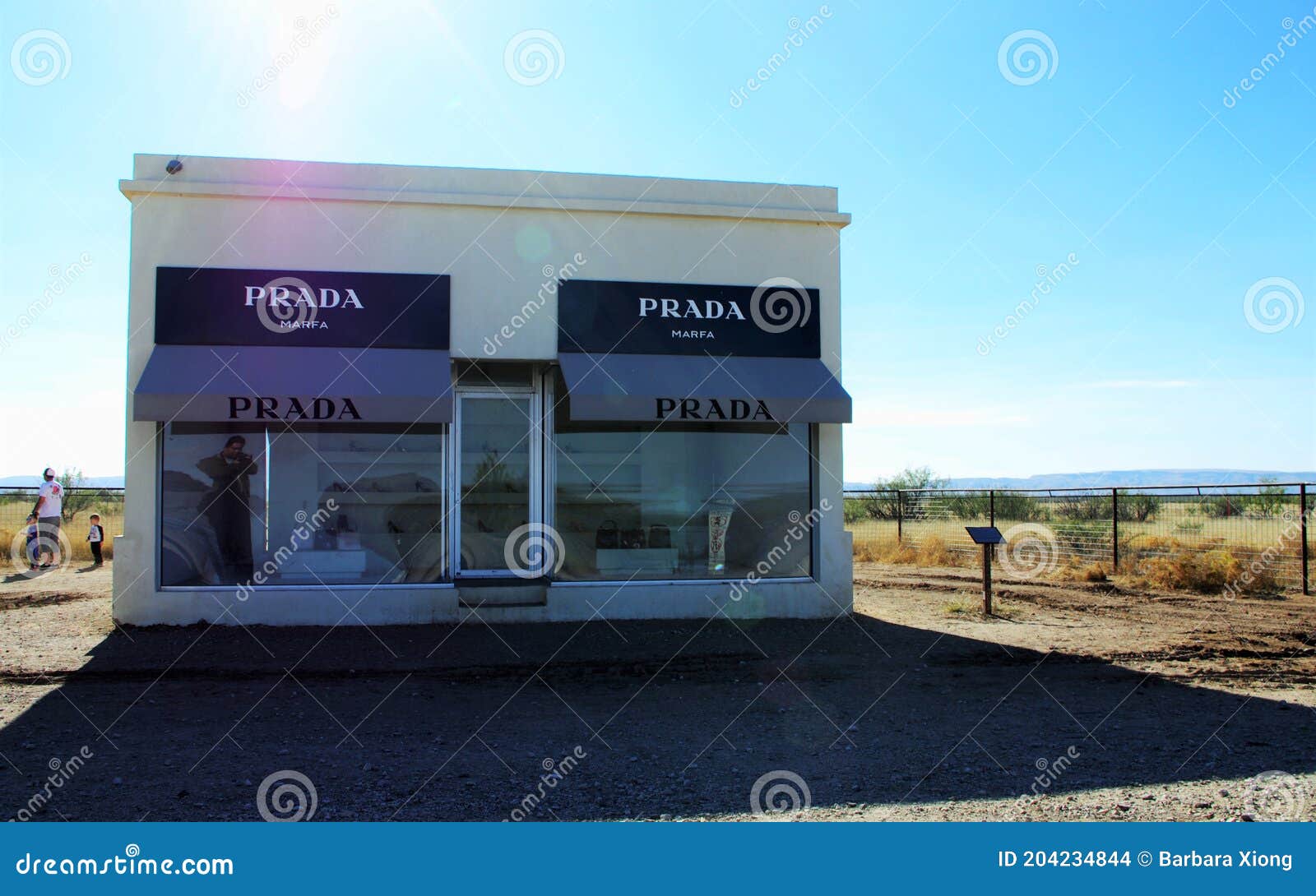 The Prada Marfa Store Sits Alone in the Middle of the Desert Under Sunshine  Editorial Stock Image - Image of alone, texas: 204234844