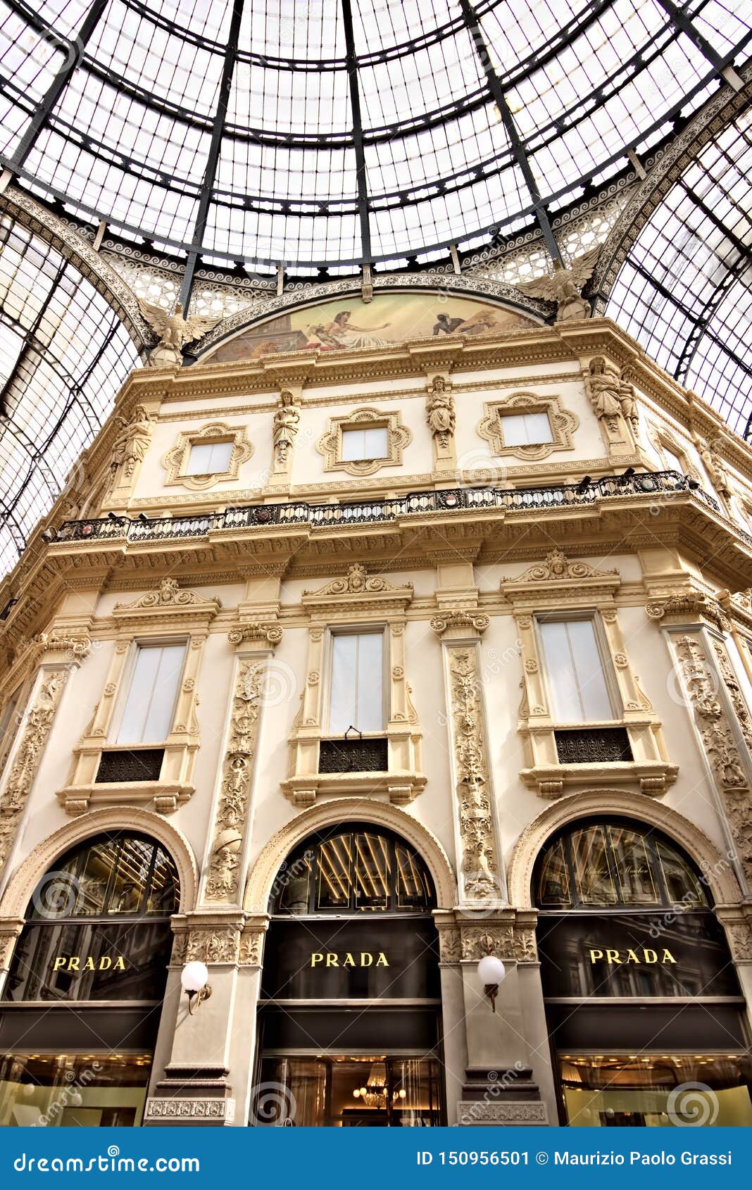 Milan, Lombardy, Italy, 04/27/2019. Louis Vuitton shop at the