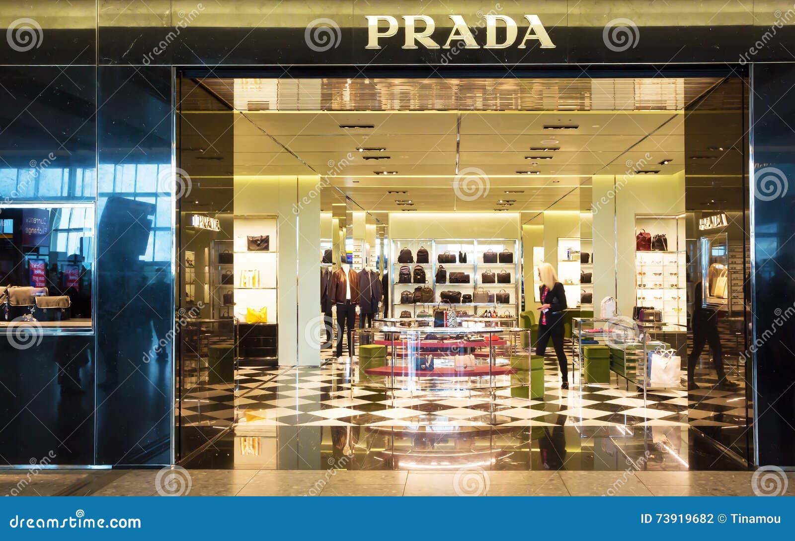 Prada Store In Heathrow Airport, London 