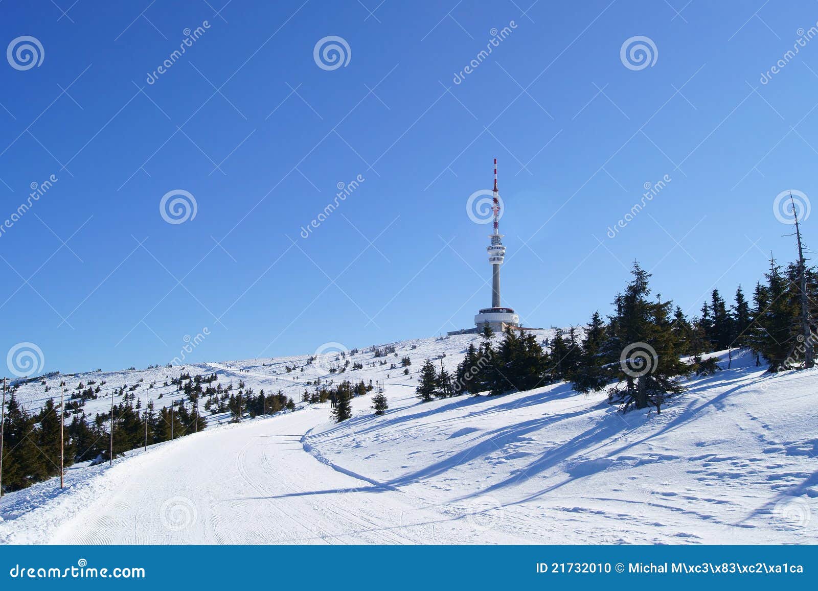 praded outlook tower at winter