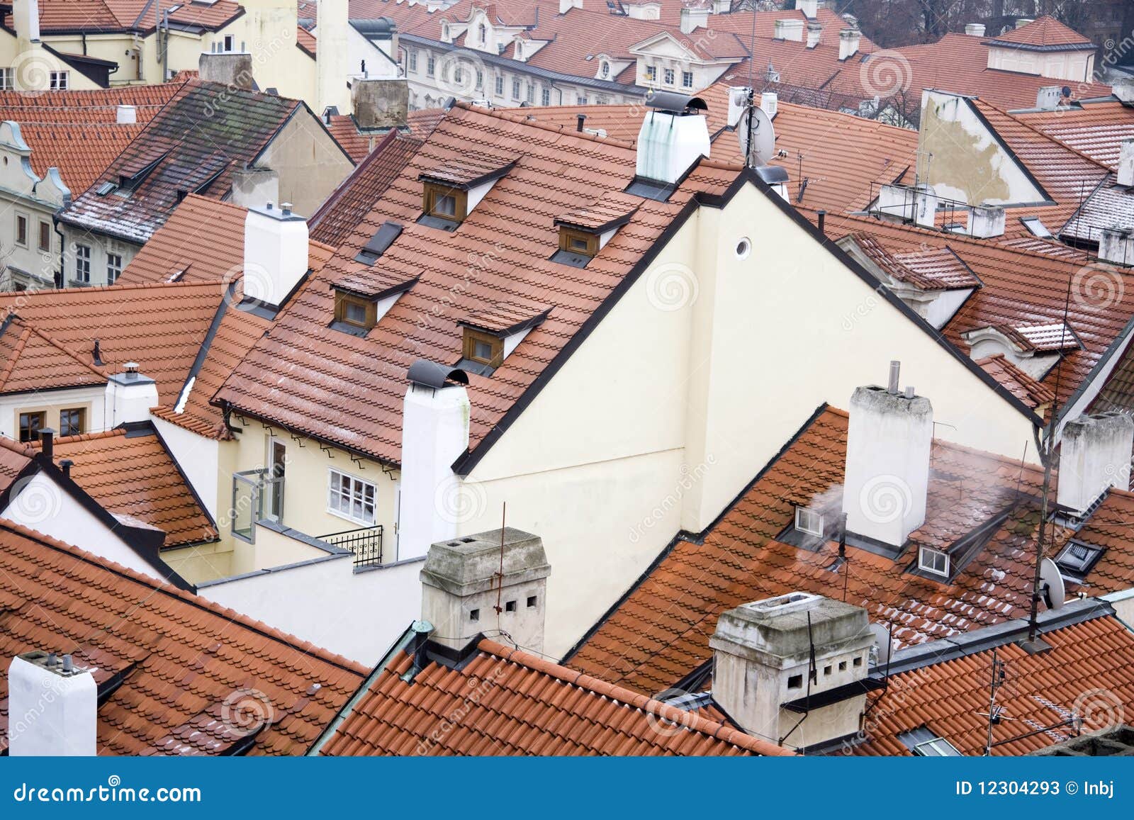 Prague and it s red roofs