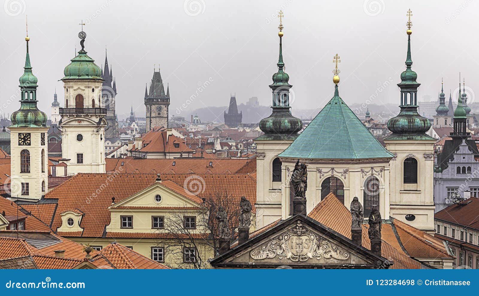 Prague, the City of a Hundred Spires Stock Photo - Image of buildings