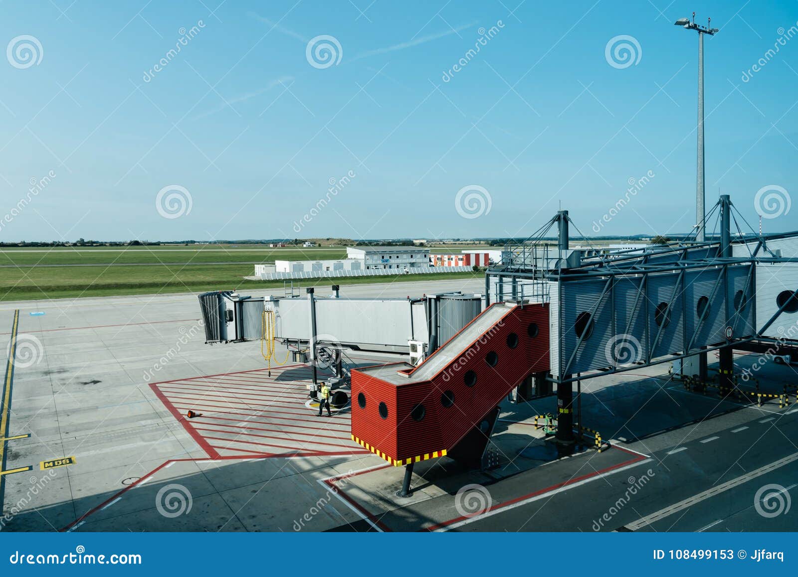 Jetway in airport editorial stock photo. Image of departure - 108499153