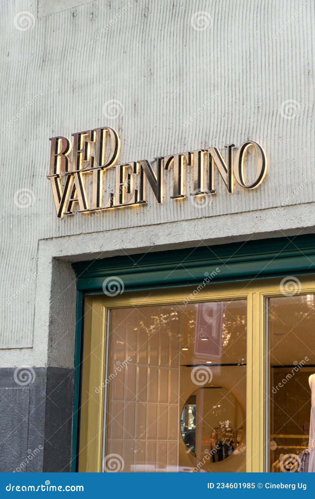 RED Valentino Fashion Store Editorial Image - Image of branding, clothing: