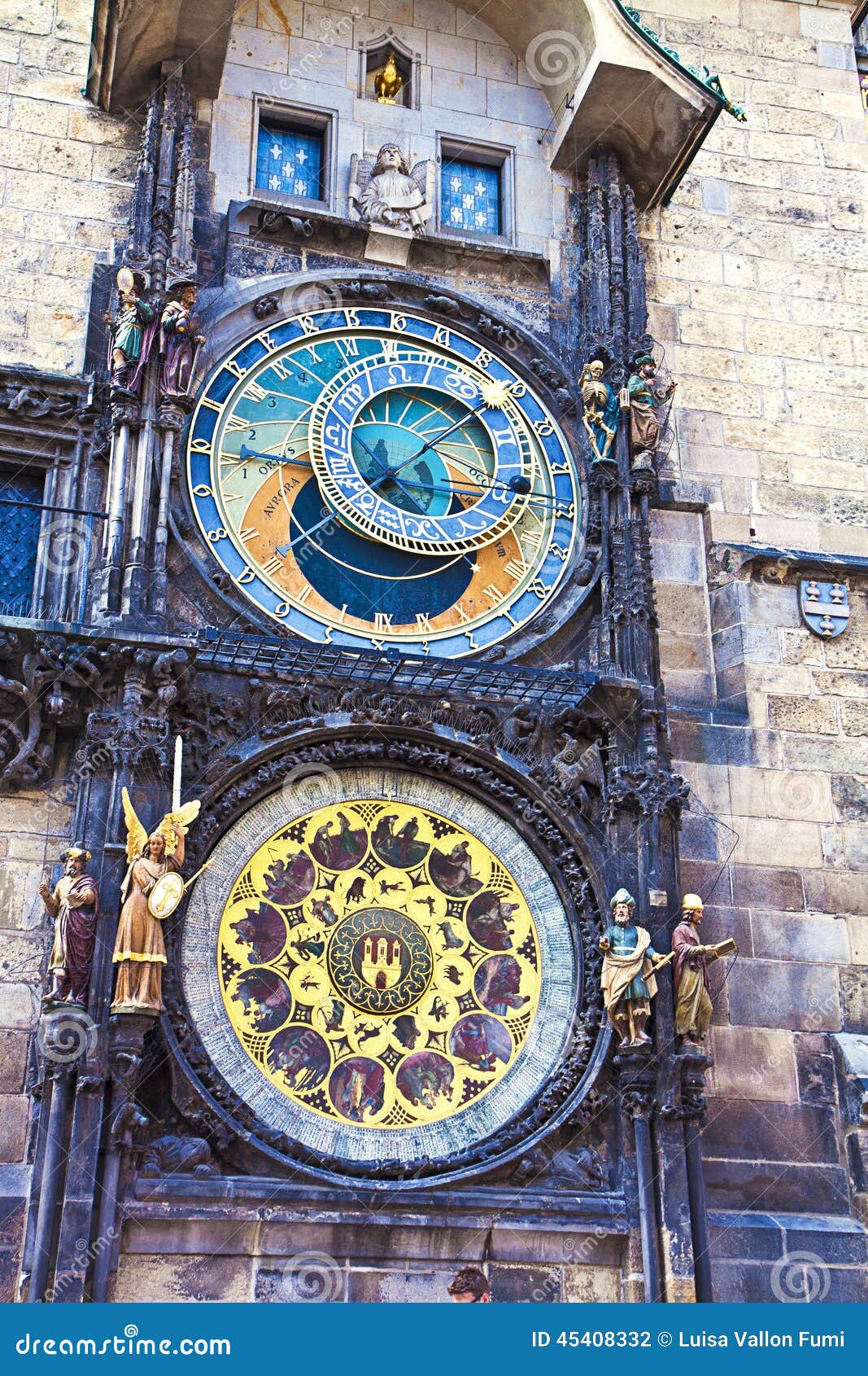 Prague, Czech Republik the Astronomical Clock Stock Photo Image of
