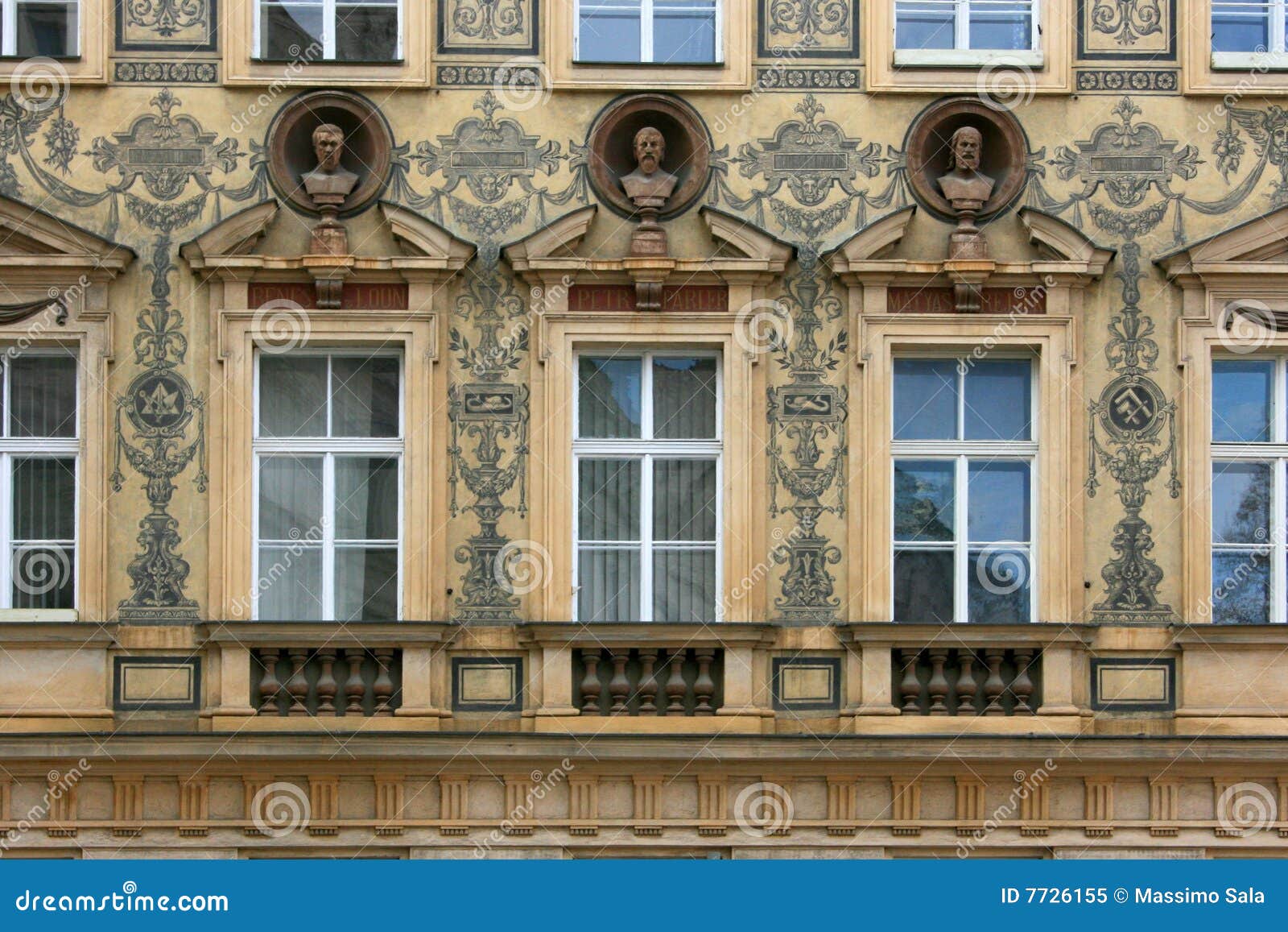 Prague house stock image. Image of historical, czrck, architecture