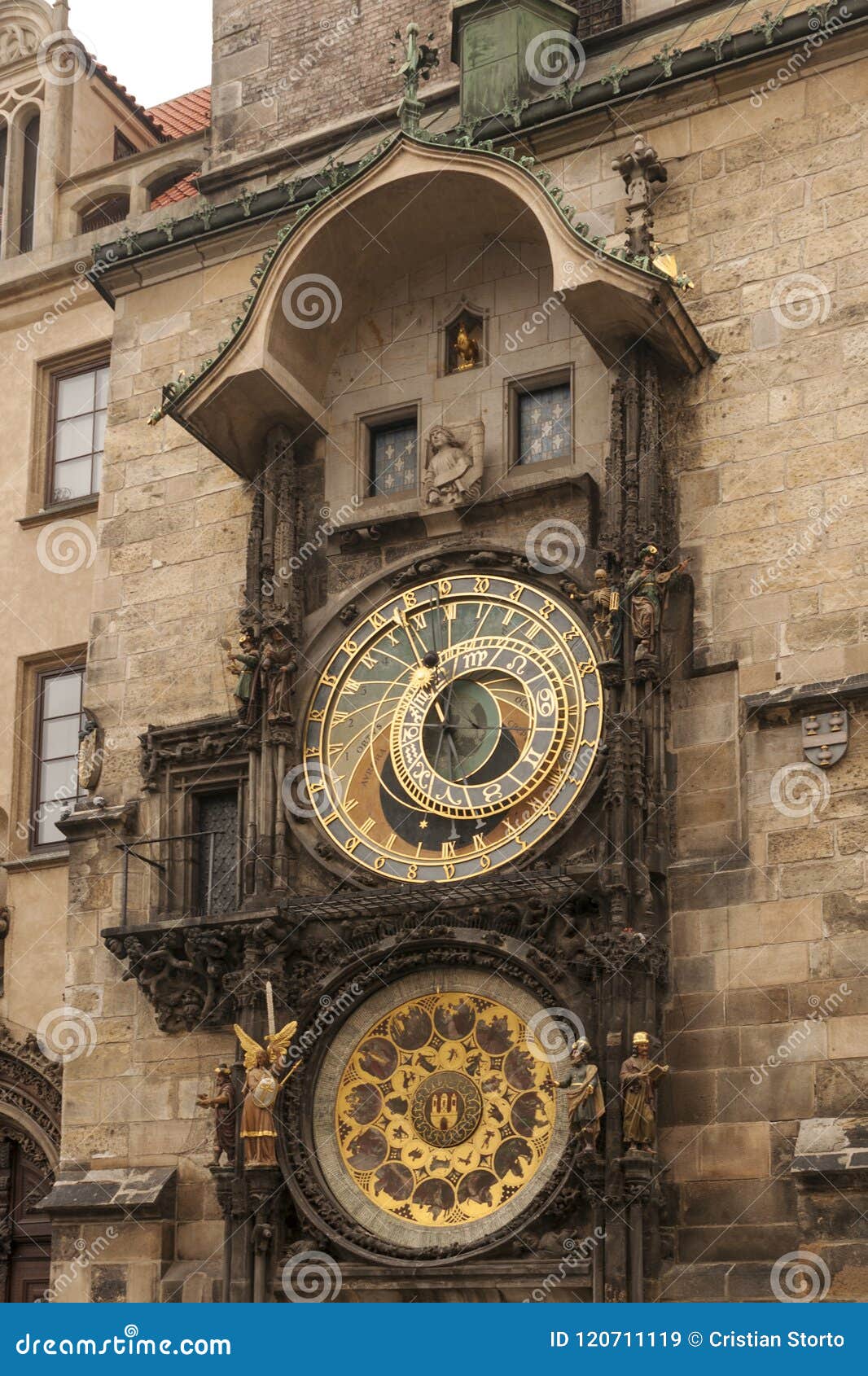Prague Astronomical Clock in the Old Town Editorial Stock Image Image