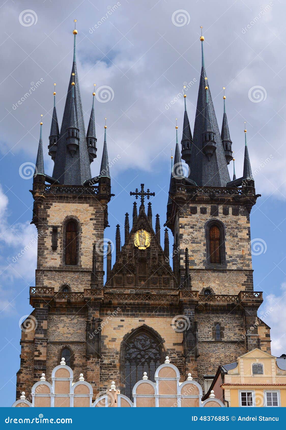 Prague Tyn Church in Old Town Square