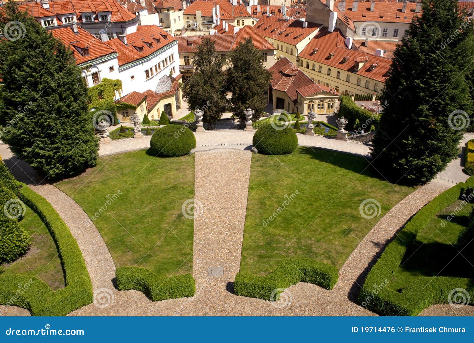 Prague Vrtba Garden (vrtbovska Zahrada) Stock Photo Image of