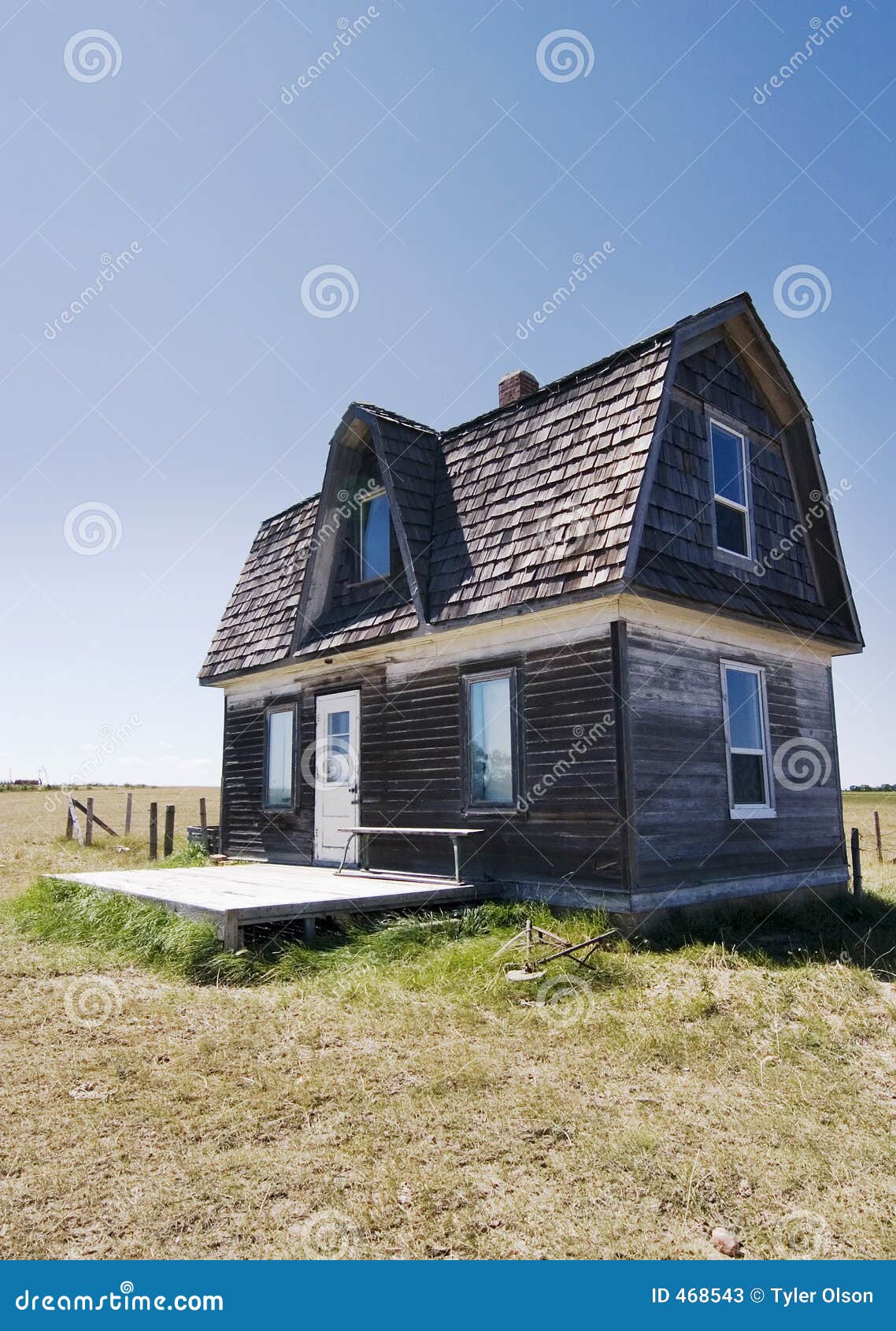 Prairie Homestead stock image. Image of west, escape, vintage 468543