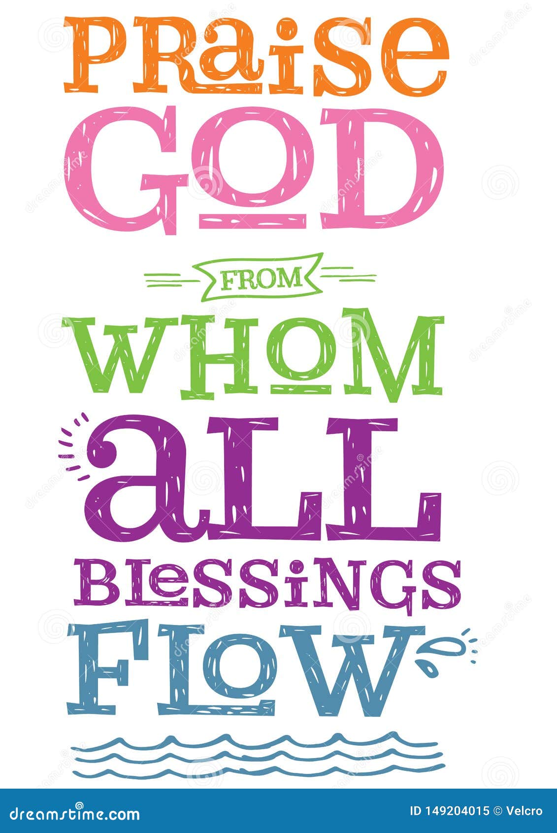Praise God stock vector. Illustration of blessings, drops - 149204015