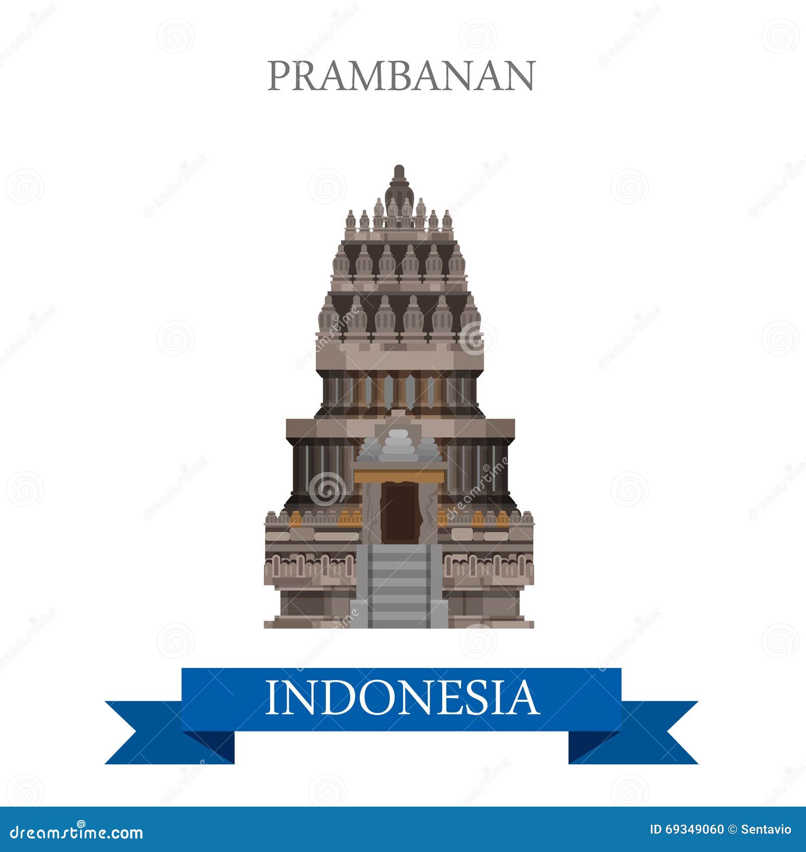 Prambanan Hindu Temple in Indonesia Vector Flat Attraction Stock Vector - Illustration of city, attraction: 69349060 Prambanan Hindu Temple in Indonesia Vector Flat Attraction Stock Vector - Illustration of city, attraction: 69349060