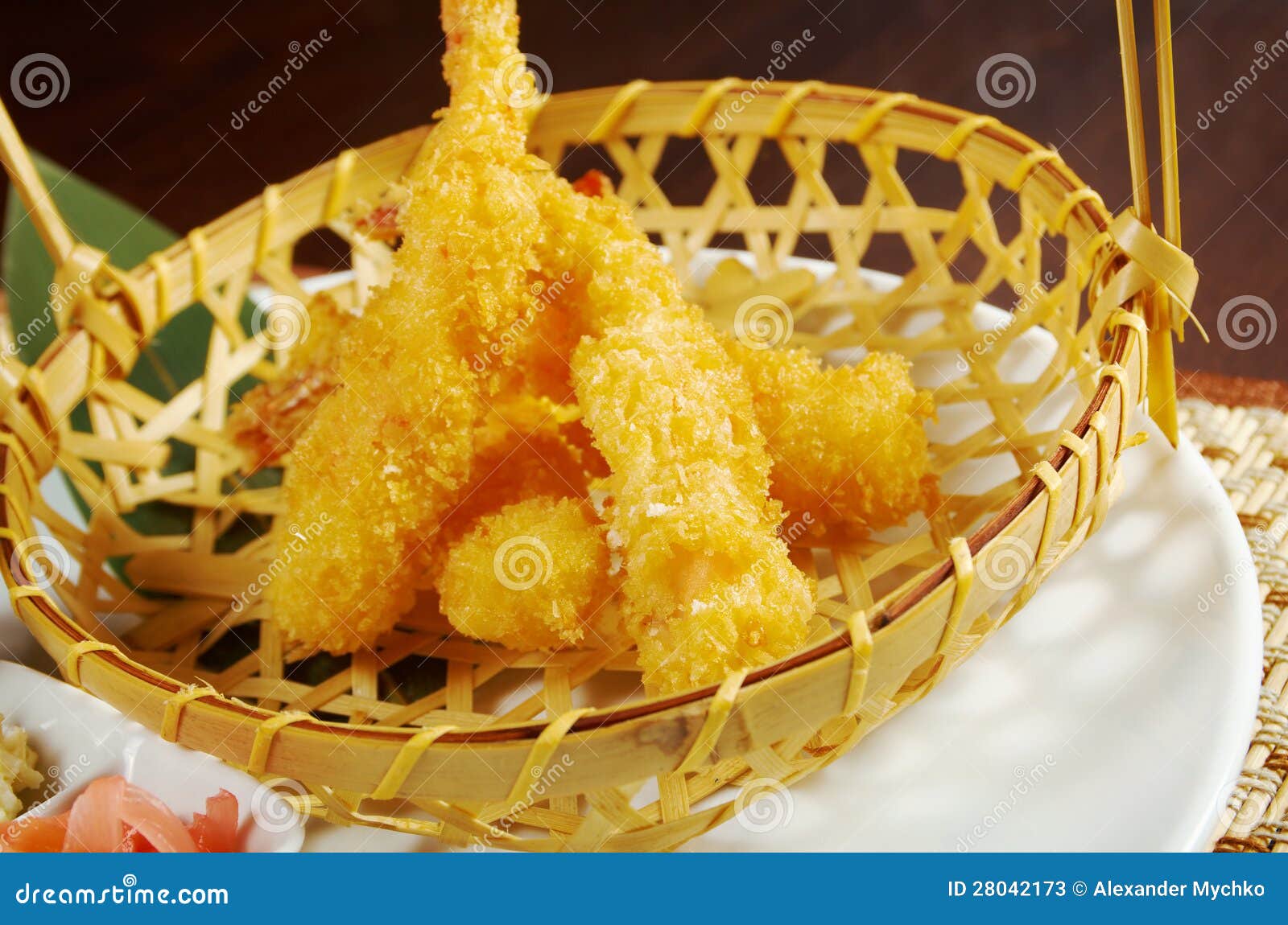 Prawn Ebi tempura bowl stock image. Image of donburi - 28042173