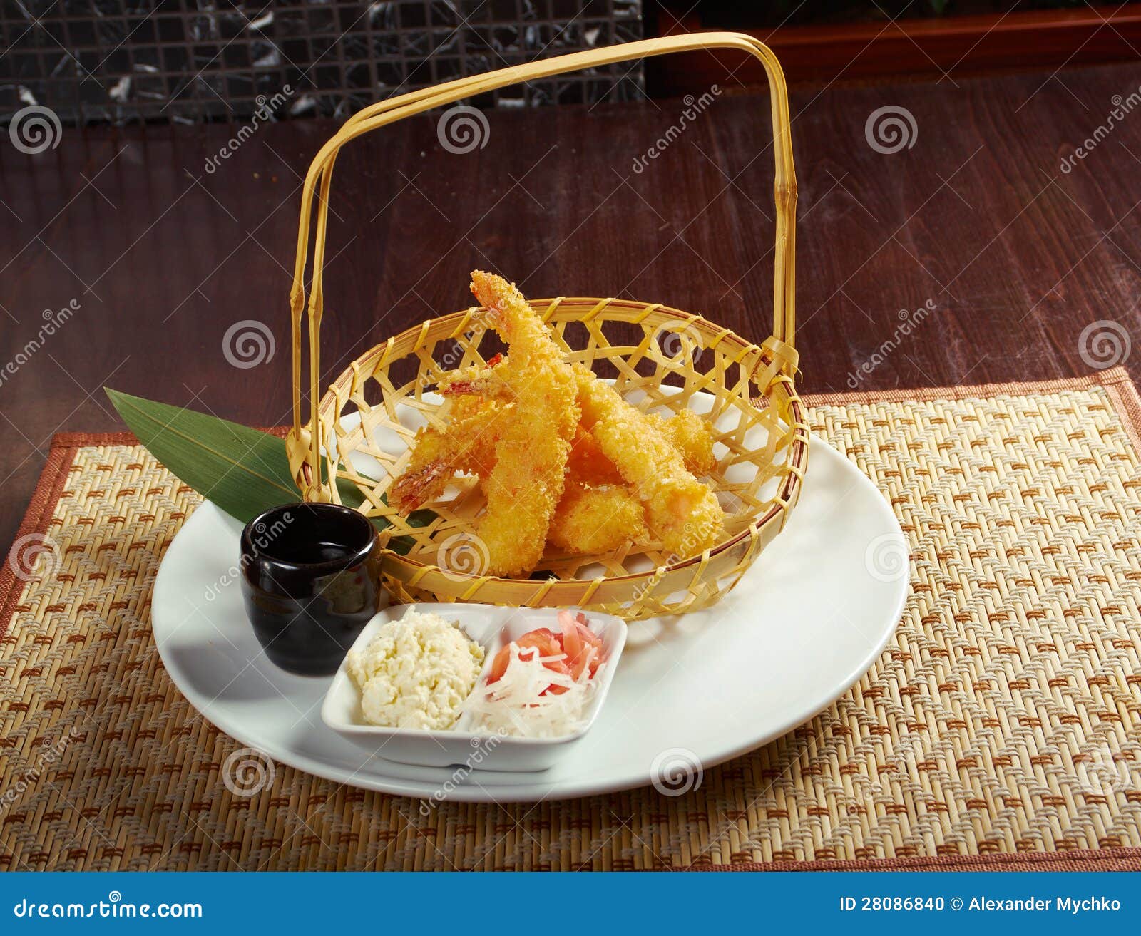 Prawn Ebi tempura bowl stock photo. Image of rice, donburi 28086840