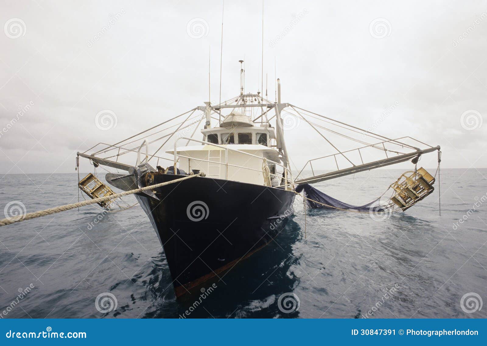 Prawn Fishing Trawler Gulf Of Carpentaria Australia Stock 