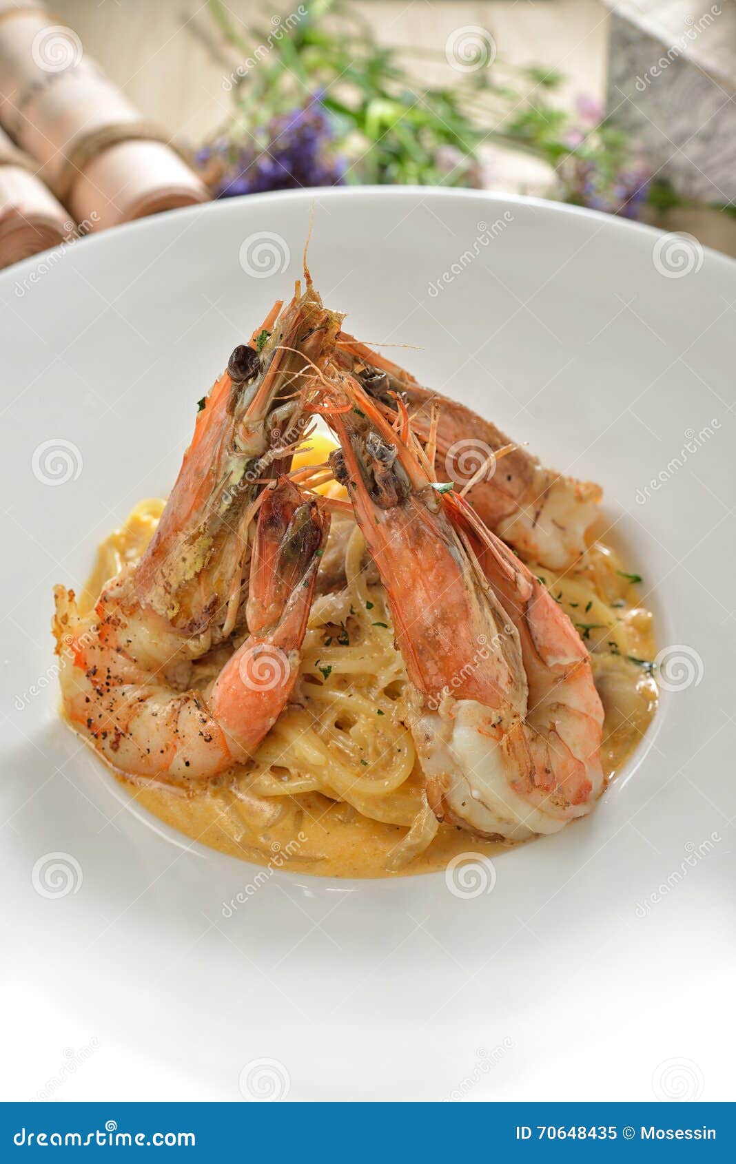 Prawn Pasta stock image. Image of food, grated, gratin 70648435
