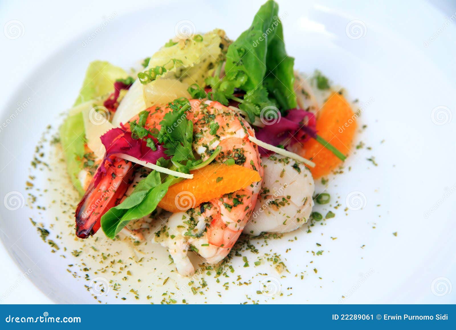 Prawn scallop escabeche stock image. Image of scallop 22289061