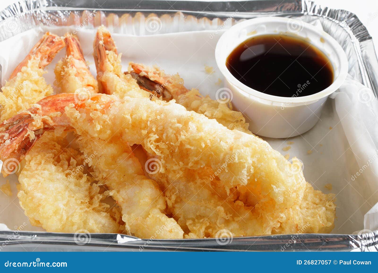 Prawn tempura fast food stock image. Image of aluminum - 26827057