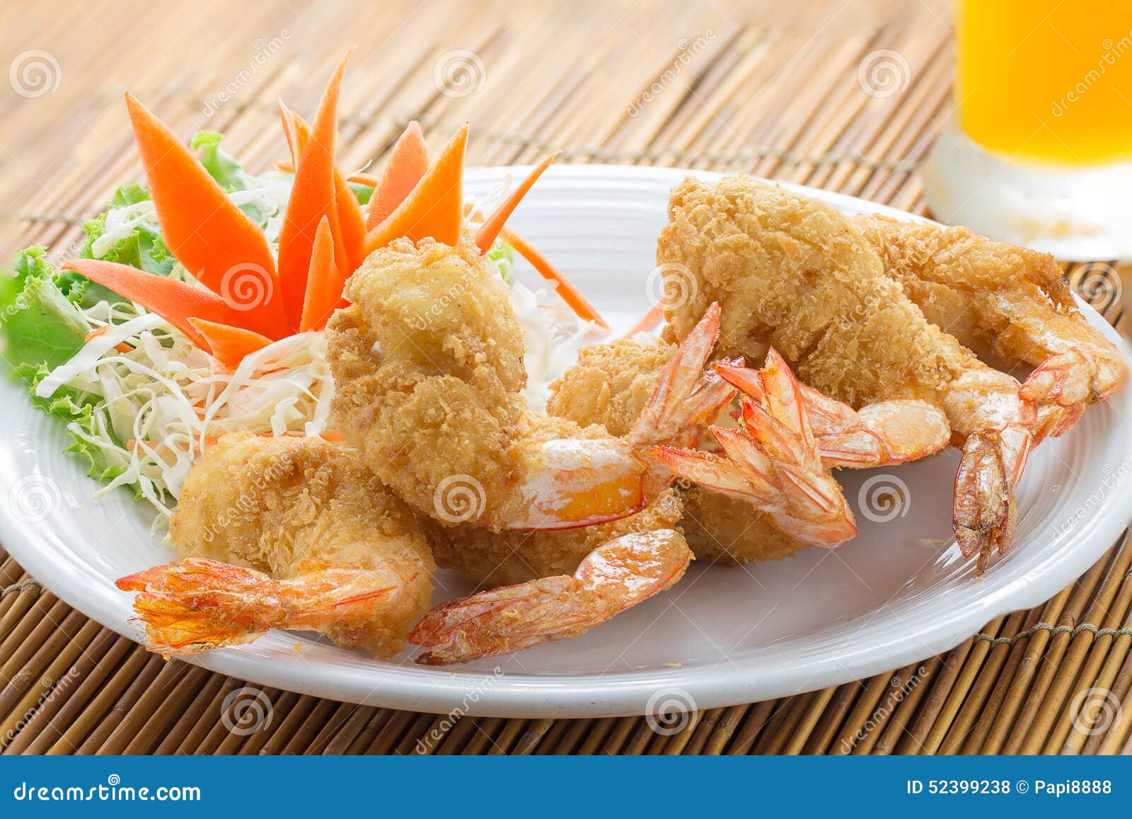 Prawn tempura Thai food stock photo. Image of tempura 52399238