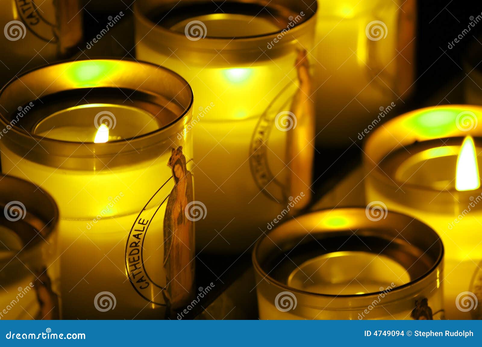 Prayer candles stock photo. Image of pray, burn, candlelight 4749094
